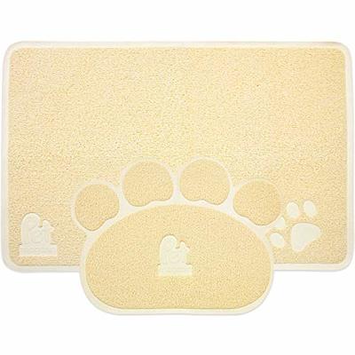 Cat Litter Mat Extra Large  Washable & Waterproof In Gray Color - Smiling  Paws Pets