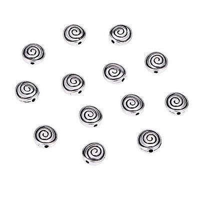 PH PandaHall 150pcs Flat Round Spacer Beads Tibetan Alloy Antique Silver  Carved Vortex Jewelry Bead Charm Spacers for Jewelry Making DIY Bracelets  Necklace - Yahoo Shopping