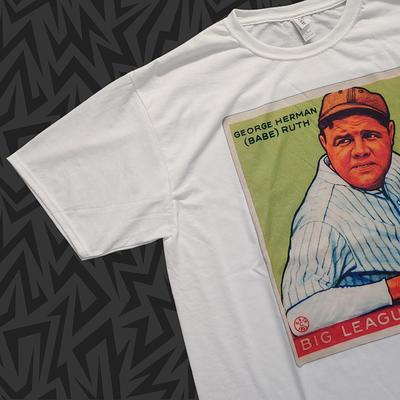 New T-Shirt Babe Ruth 1933 Goudey Baseball Card #181 Vtg 30S Topps