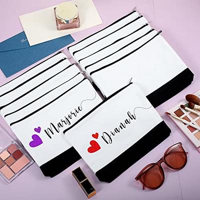 50 PCS Sublimation Blank Canvas Makeup Cosmetic Bags Pen Pencil Case Bags  Pouch