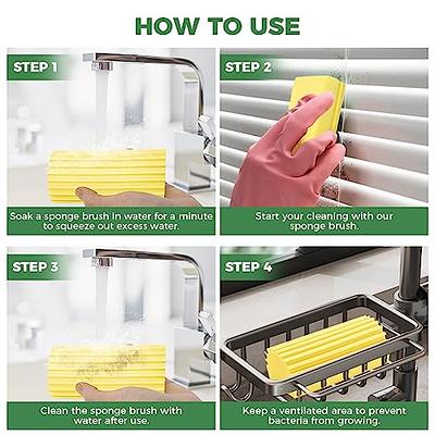 5 Pcs Damp Clean Duster Sponge, Dusters for Cleaning Blinds