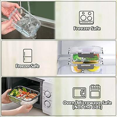 EatNeat 5-Pack of Glass Food Storage Containers with Airtight Snap Locking  Lids to Keep Food Fresh - Oven to Table to Freezer | BPA-FREE