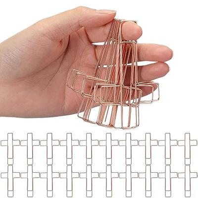 Yueton 24pcs Plastic Bulldog Clips, Utility Paper Clips, Hinge Clips for  Home, Office Use (Clear)