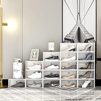 NEATLY Shoe Organizer for Closet - Stackable Shoe Storage, Shoe Rack for -  Clear