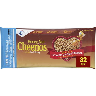 Honey Nut Cheerios Heart Healthy Gluten Free Breakfast Cereal, Value Bag,  32 oz - Yahoo Shopping
