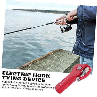 Fishing Knot Tying Tool, Automatic Fishing Hook Tier Machine Electric Fast Hook Lines Tying Devices Fishing Accessory, Green