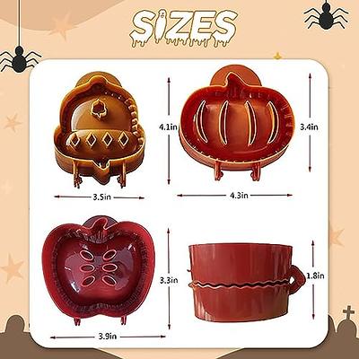  Halloween One-Press Hand Pie Maker, Party Potluck Mini Pie Maker,  Hand Pie Molds For Baking, Dough Presser Pocket Pie Molds, Apple, Pumpkin  and Acorn Shapes (Apple): Home & Kitchen