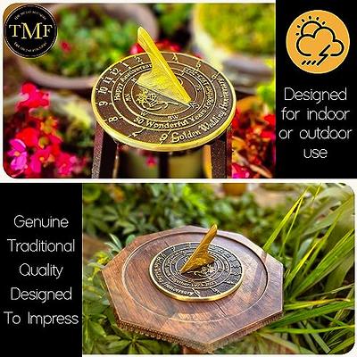 50th Golden Wedding Anniversary Sundial Gift. Great Gift for Him