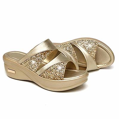 Sandals 2023 Spring Round Toe Womens Thick Sole Slope Heel Ethnic Roman  Style Womens Walking Size 9 Wide From 25,07 € | DHgate