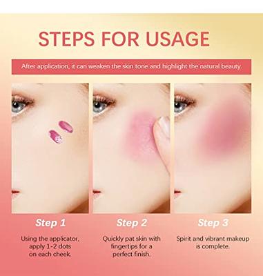 KIMUSE Soft Cream Blush Makeup, Liquid Blush for Cheeks, Weightless,  Long-Wearing, Smudge Proof, Natural-Looking, Dewy Finish