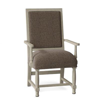 Seward Upholstered King Louis Back Arm Chair Fairfield Chair Body Fabric:  9177 Granite, Leg Color: Tobacco - Yahoo Shopping