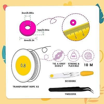 14600pcs Clay Beads for Bracelets Making Kit, 56 Colors Polymer Heishi Flat  Clay Beads Charms for Jewelry Earring Making Kit Smiley Face Letter Beads  with Necklace Strings Stuff Gift for Girls 6-12