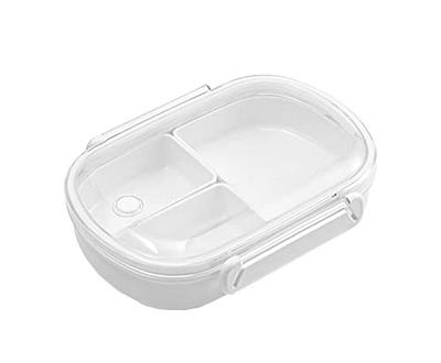  Qushy Divided Lunch Box, 2 Compartments Meal Prep Lunch  Containers for Kids Adults, Food Storage Containers for School Work Travel:  Home & Kitchen