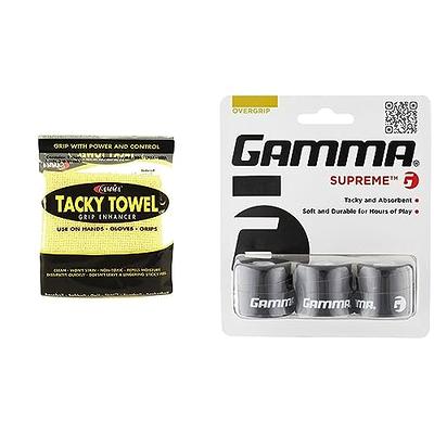 Gamma Tacky Towel Grip Traction Enhancer Ideal for Tennis Golf