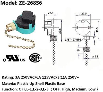 Ceiling Fan Switch 3 Sd 4 Wire Zing