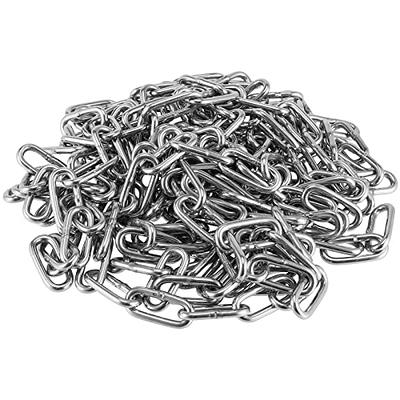 Stainless Steel 304 Chain,Metown Stainless Steel Coil Chain 5M Length 3mm(1/9 inch) Thickness,Perfect for Anchor Chain, Pet Dog Chain, Camping