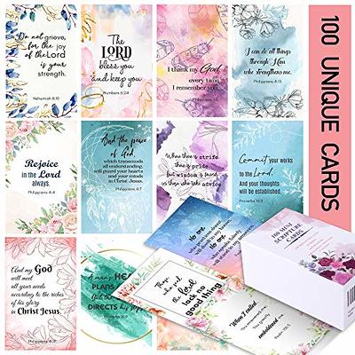 DIVERSEBEE Inspirational Prayer Cards, 60 Unique Bible Verse Cards,  Assorted Mini Scripture Cards, Encouragement Motivational Cards, Christian  Bible Gift - all things faithful