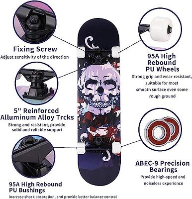 CCS Flames Skateboard Complete - Black/Blue