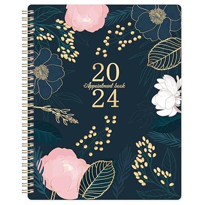 2024 Weekly Appointment Book & Planner - Daily Hourly Planner 2024, 8 x  10, January 2024 - December 2024, 30-Minute Interval, Lay - Flat, Round  Corner, Twin-Wire Binding, Thick Paper - Teal Green : : Office  Products