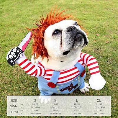 Dog Halloween Costumes, Pet Deadly Doll Dog Costume Funny Dog Costumes Dog  Halloween Costume Clothes for Small Medium Large Extra Large Dogs Pets 