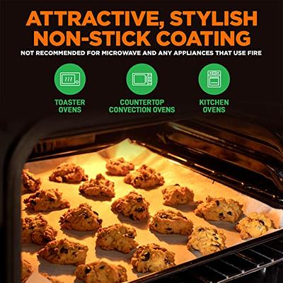 NutriChef Non-Stick Cookie Sheet Baking Pans - 2-Pc. Professional Quality  Kitchen Cooking Non-Stick Bake Trays, Black, Pair, Large Bake Pan Size