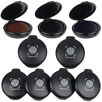 Fingerprint Ink Pad - Law Enforcement Dark Inkless Fingerprint Ink Pad - Black  Stamp Ink - Yahoo Shopping