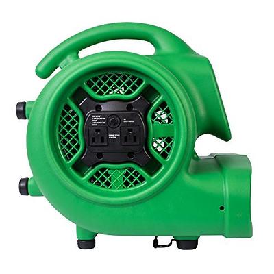 XPOWER P-130A 1/5 HP Mini Blower Fan with Built-In Power Outlets