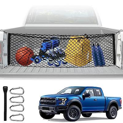 Truck Bed Cargo Net, Adjustable Truck Bed Divider 50x 18, Premium Heavy  Duty Cargo Net for Pickup Truck Bed Organizers and Storage, Compatible with  Chevy Silverado Ford F150, Automotive Cargo Nets 