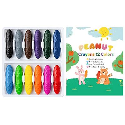 Peanut Crayons, Colorful Washable Crayons, Non-toxic Crayons