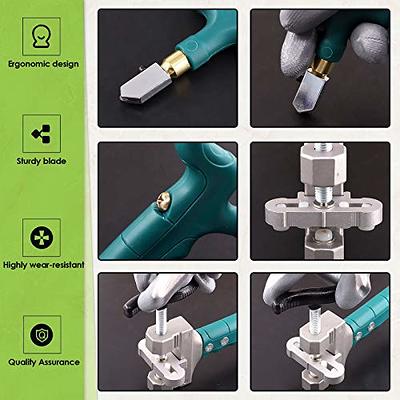 2 in 1 Glass Cutting Tool, Glass Breaking Pliers and Glass Cutter, Mirror Cutting Tool, Glass Cutting for Ceramic, Manual Tile Cutter, Size: Small
