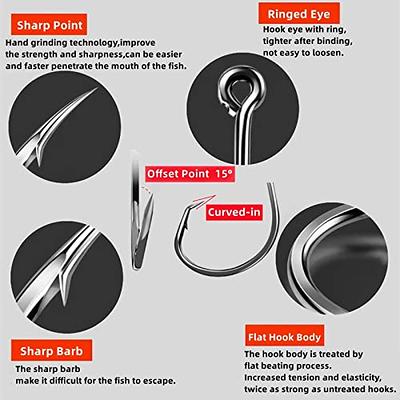 Circle Hooks Fishing Hooks 2X Strong Octopus Offset Fish Catfish Bulk  Fishing Gear Equipment Hooks Set Saltwater Freshwater 50PCS(3/0 50/Pack) -  Yahoo Shopping