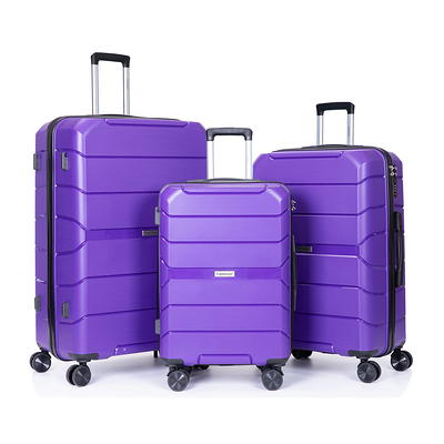 Somago Luggage Sets 3 Piece Spinner Hardside PP