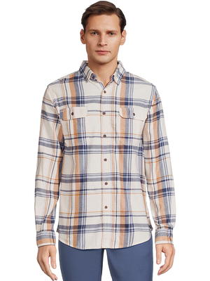 George Men's Long Sleeve Flannel Shirt 