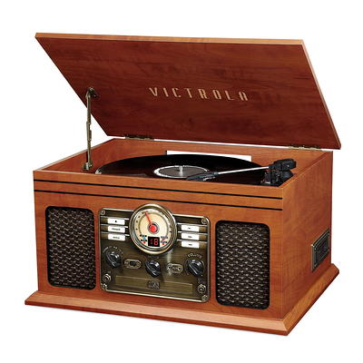 Victrola 50's Retro Bluetooth Record Player & Multimedia Center