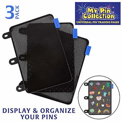 Enamel Pin Display Pages (6 PK) - Display and Trade Your Disney Collectible  Pins in Any 3-Ring Binder - Pages Lay Flat with Pinbacks and NO Sagging!