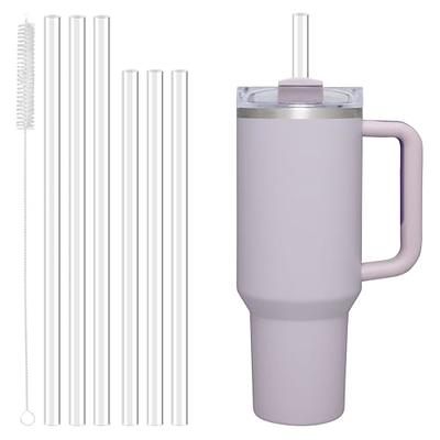 ZZXLLRO 15pcs Stanley Straw Cover, Silicone Transparent Straw Tips Cover, Reusable Dust-proof Drinking Straw Tips for Large Big Stanley Cup,12mm