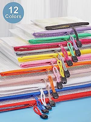 TDHDIKE Mesh Zipper Pouch 30PCS, B6, Waterproof Zipper Bags 8 Sizes 8  Colors Plastic Document Pouch for Organizing School Supplies, Office  Appliances, Home Organize and Travel Storage