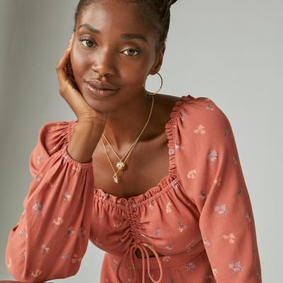 Lucky Brand Top  Lucky brand tops, Tops, Pretty blouses