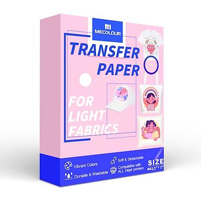 Heat Transfer Paper for Inkjet Printer Dark Fabric -Blue Line 8.5 x 11 Pack  of 3 Sheets