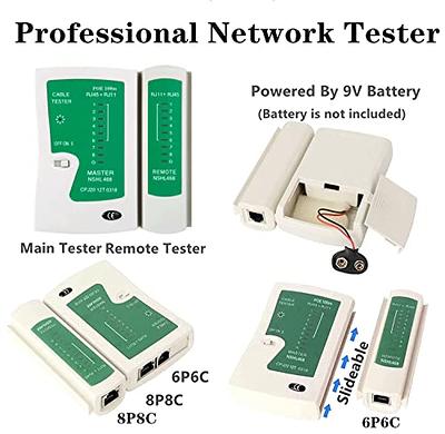 Professional RJ45 Cable tester Network Cable Tester RJ45 RJ11 RJ12 CAT5  CAT6 CAT7 8p8c Cable LAN