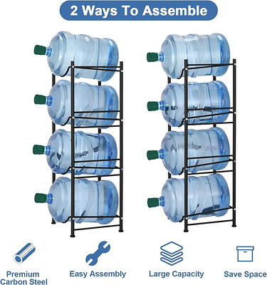 4-Bottle 5-Gallon Water Bottle Storage Rack