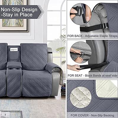 KinCam Waterproof Recliner Sofa Cover, Non-Slip Reclining Couch Covers for  3 Seat, Recliner Couch Cover Furniture Protector with Elastic Straps for  Pets, Kids, Black - Yahoo Shopping
