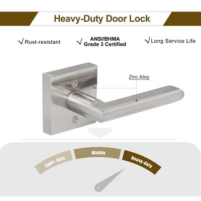 Defiant Tonebridge Satin Nickel Hall/Closet Door Lever with Square