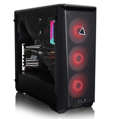 CLX SET TGMSETRTH0C26BR Liquid-Cooled Gaming Desktop PC, AMD Ryzen