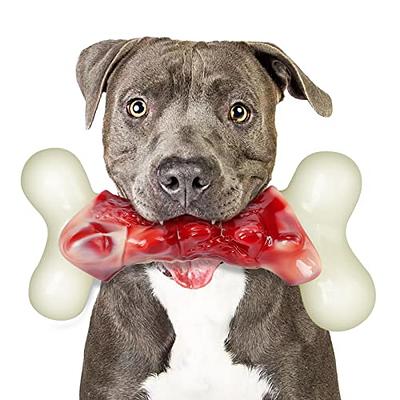 Aelflane Tough Dog Toys for Aggressive Chewers,Indestructible Dog Chew Toys  for Large Breed,Durable Dog Toys for Large Dogs,Bacon Flavor,Green 