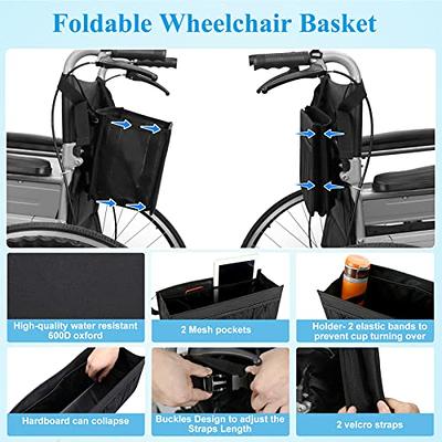 Wheelchair Bag,Wheelchair Accessories for Adults,Wheelchair Bags to Hang on  Back,Wheelchair Backpack,Wheelchair Storage Accessories,Electric
