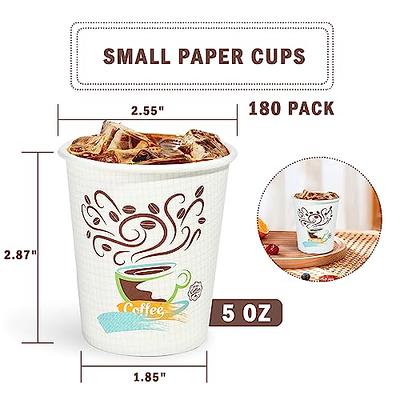 TV TOPVALUE 600 Pack 4 oz Paper Cups, Small Disposable Coffee Cups