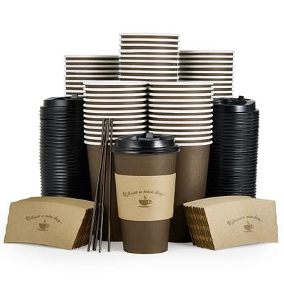 JollyPack 12 OZ Paper Coffee Cups, 100 Pack Disposable Coffee Cups with  Lids and Stirrers, To Go Cof…See more JollyPack 12 OZ Paper Coffee Cups,  100