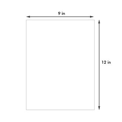 White Picture Backing Board, Uncut Photo Mat (11 x 14 in, 12 Pack)