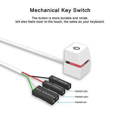 PC External Remote Switch Button Desktop Mobile Switch Desktop on Off Button  for Meeting .65m Cable 